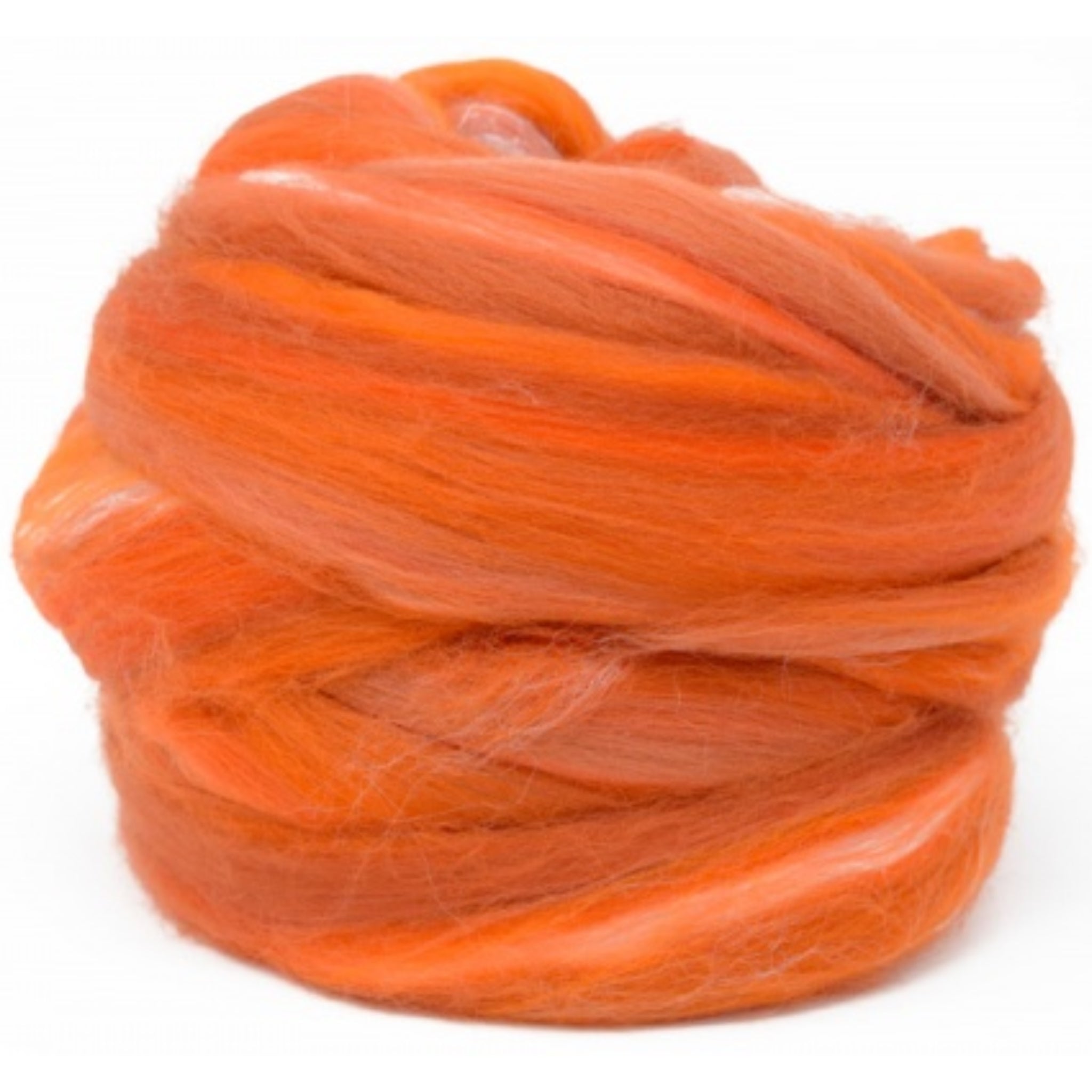 Dyed Merino And Tussah Silk Blend: Orange