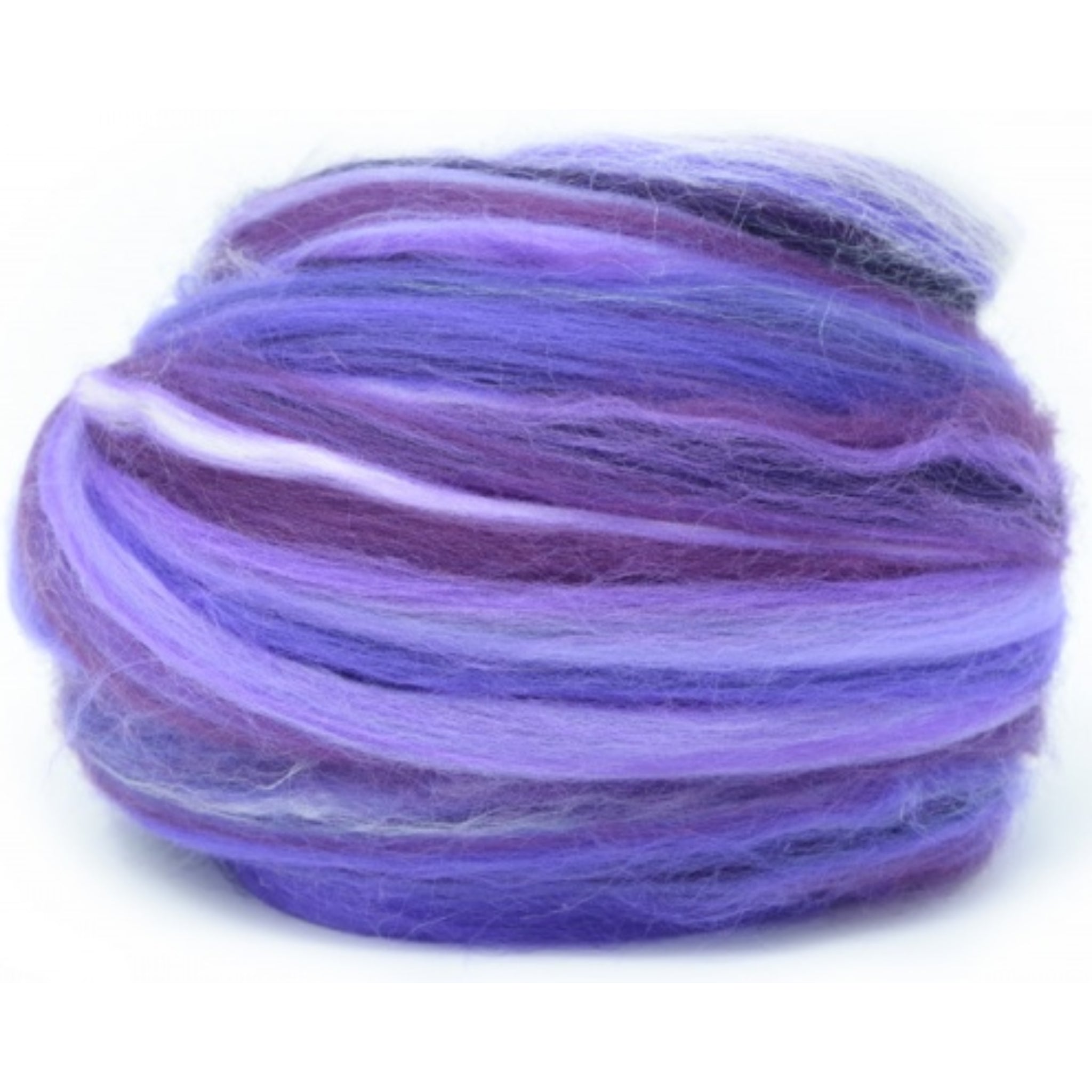 Dyed Merino And Tussah Silk Blend: Purple
