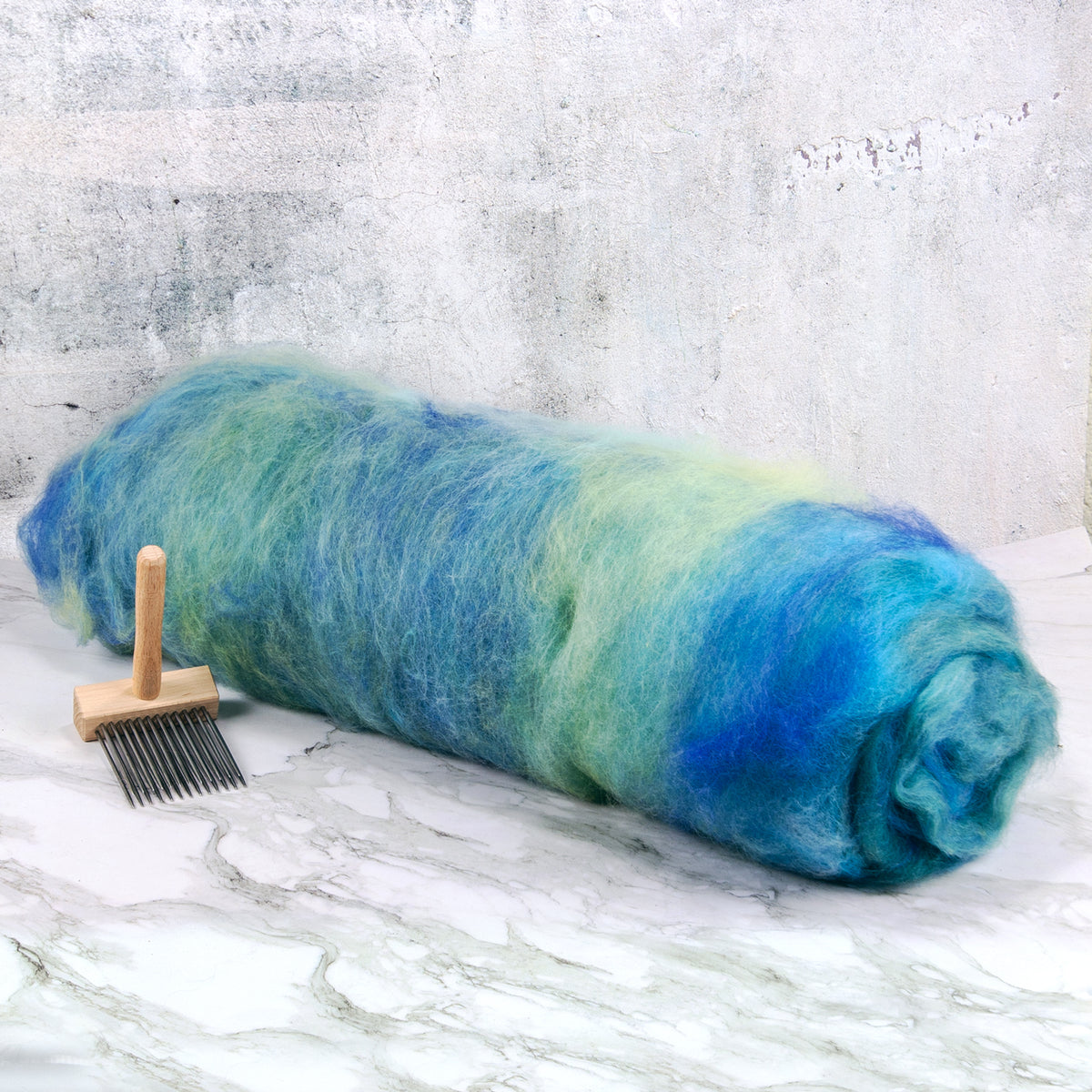 Jumbo Carded Wool Batt: Ruscombe