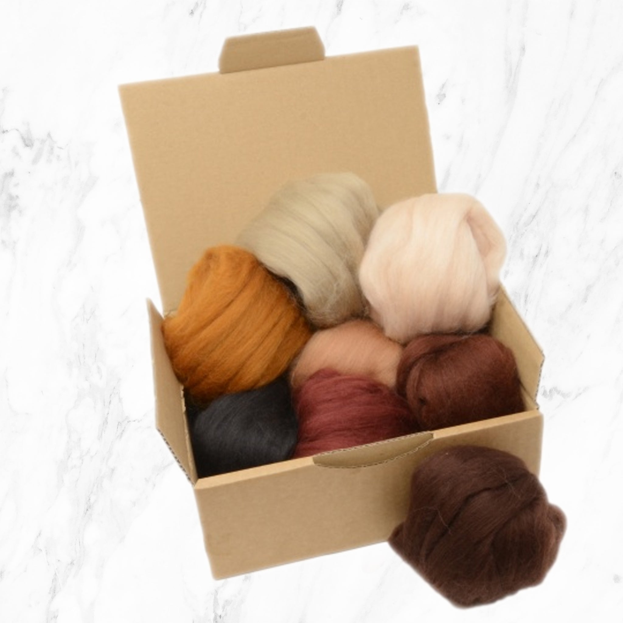 Brown Merino Wool Selection Pack