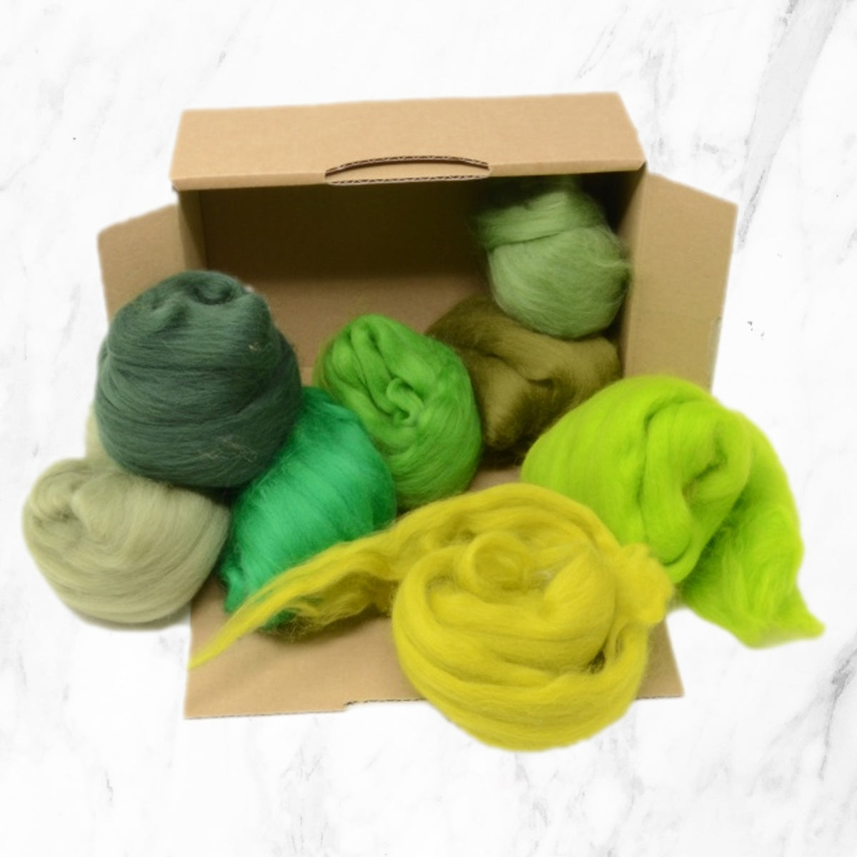 Green Merino Wool Selection Pack