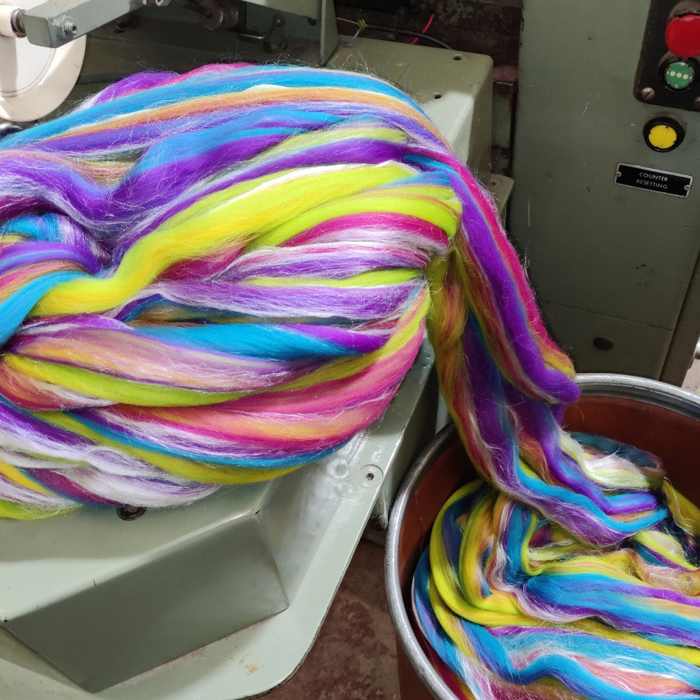 Merino And Tussah Silk Blends