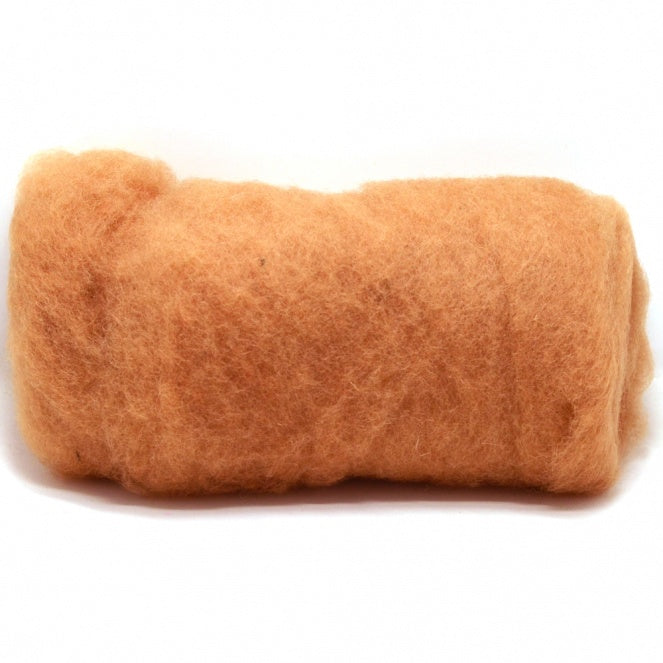 Carded Wool Batt: Demerara