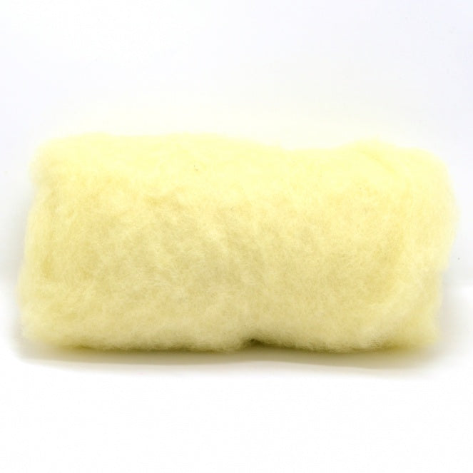 Carded Wool Batt: Lemon Sherbert
