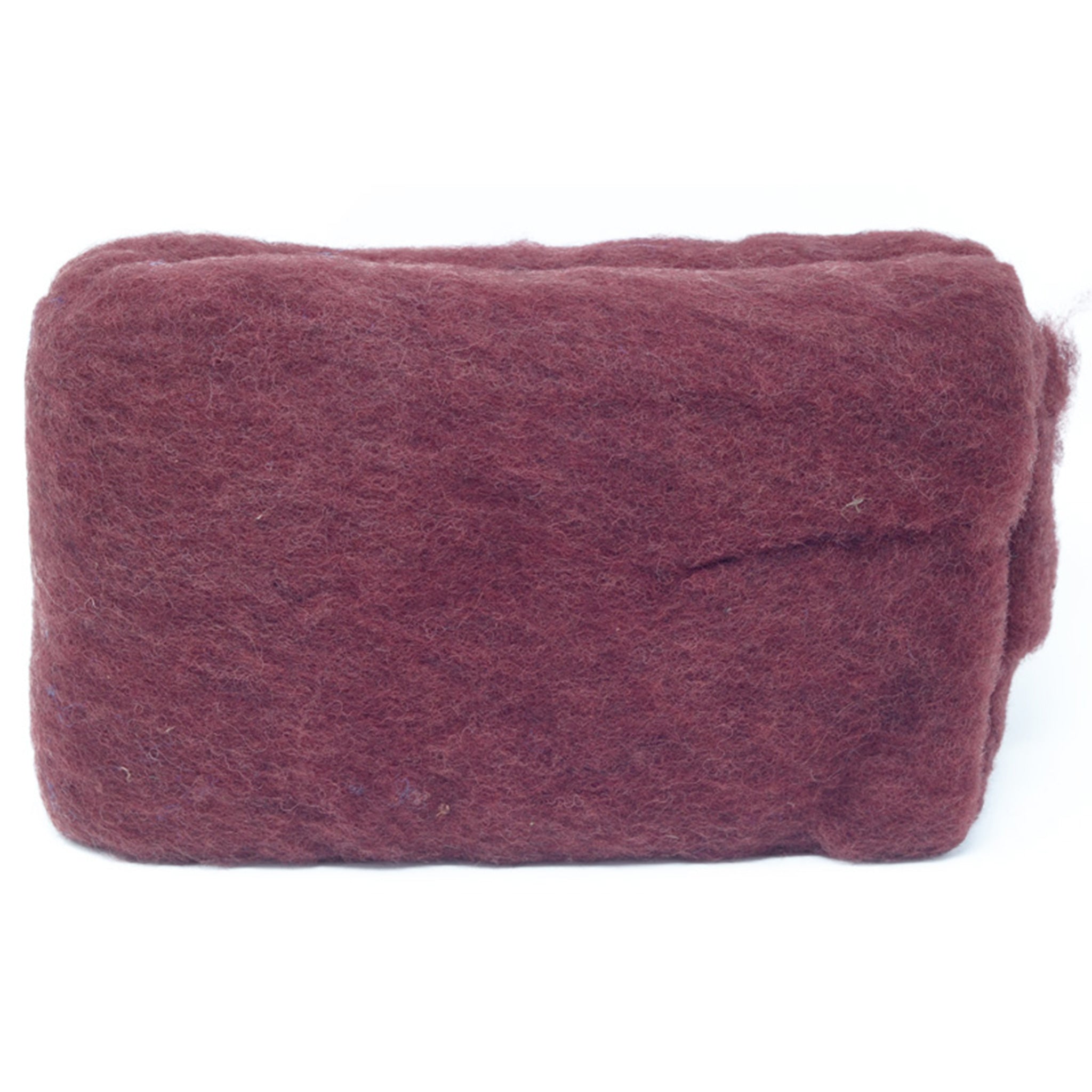 Carded Wool Batt: Auburn