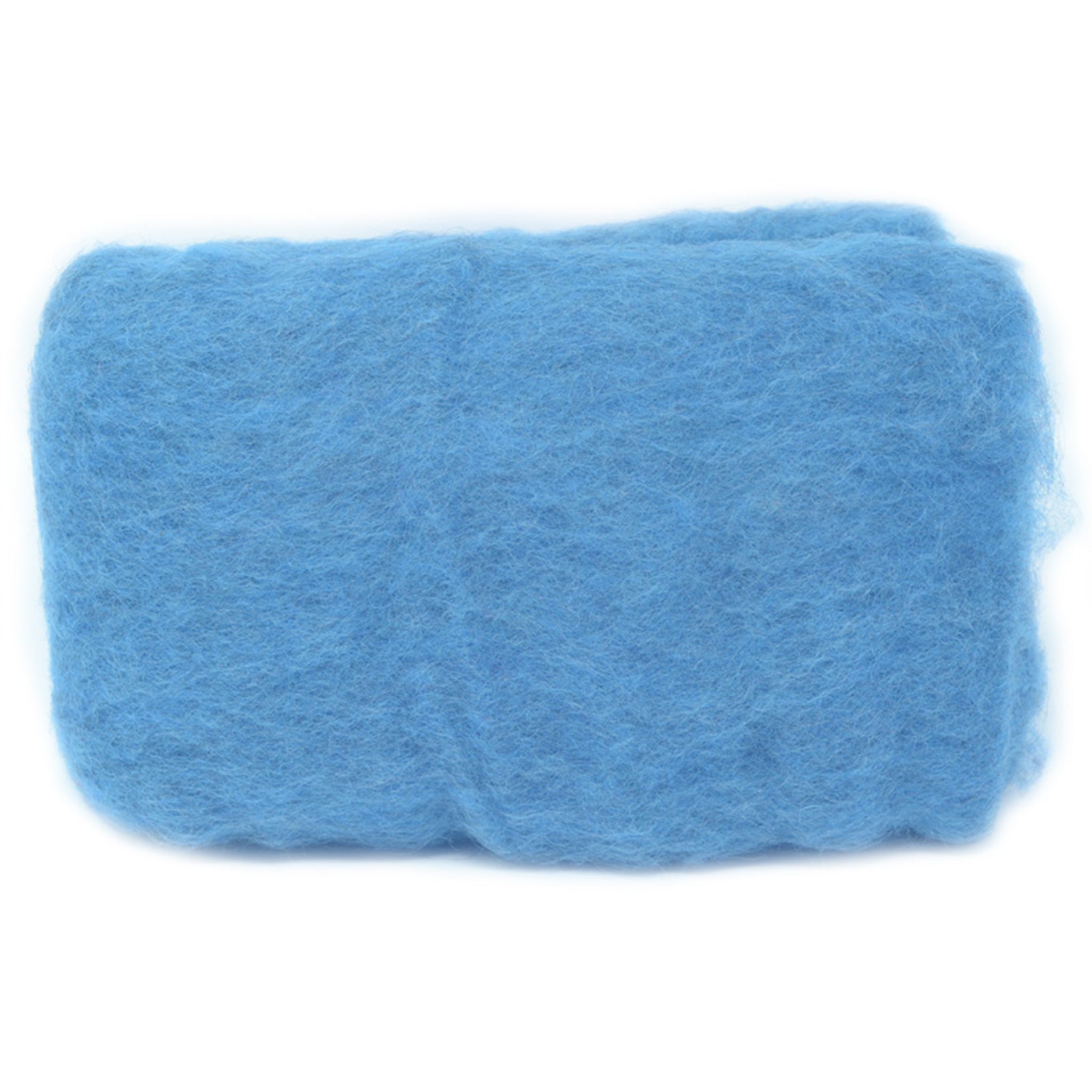 Carded Wool Batt: Teal