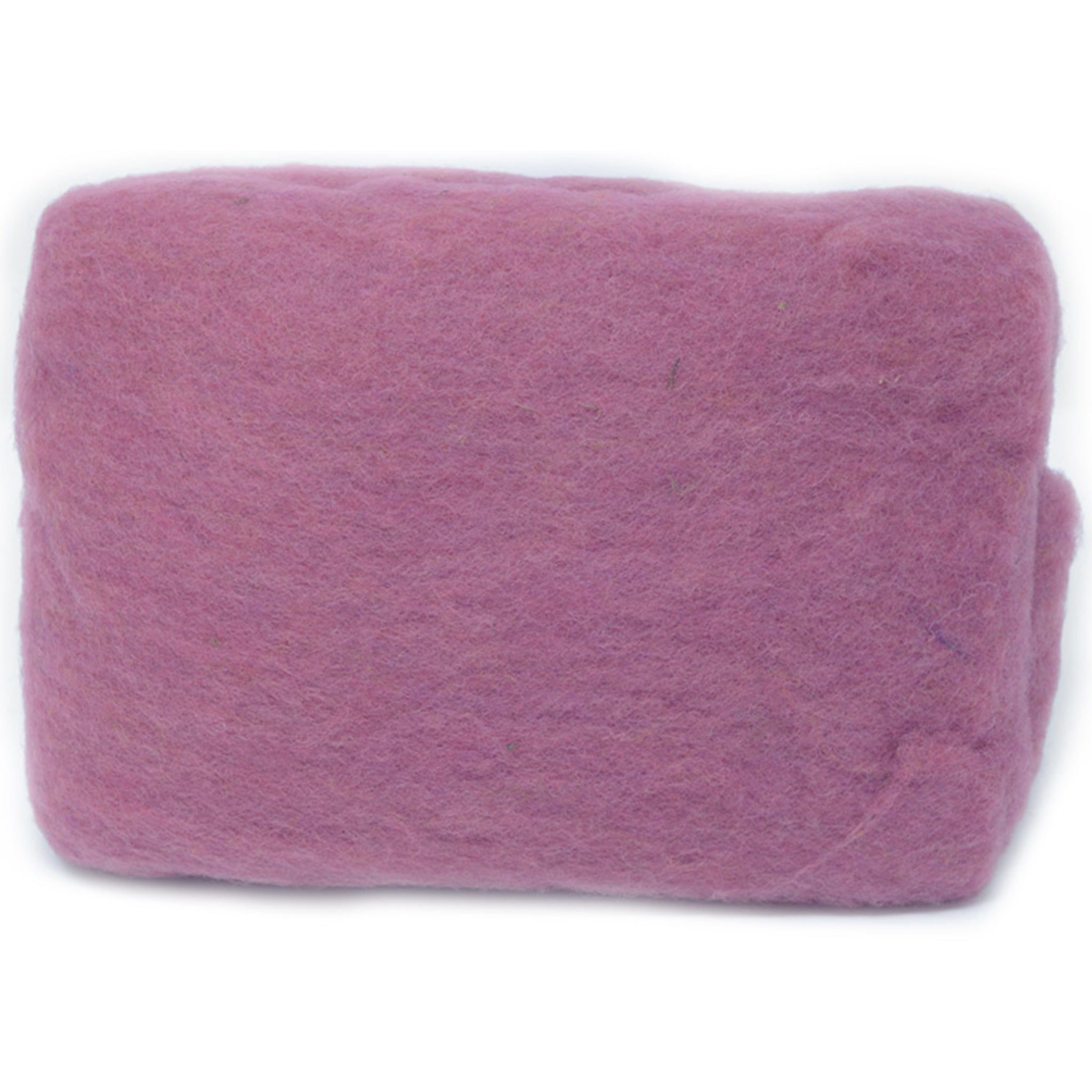 Carded Wool Batt: Dusky Pink