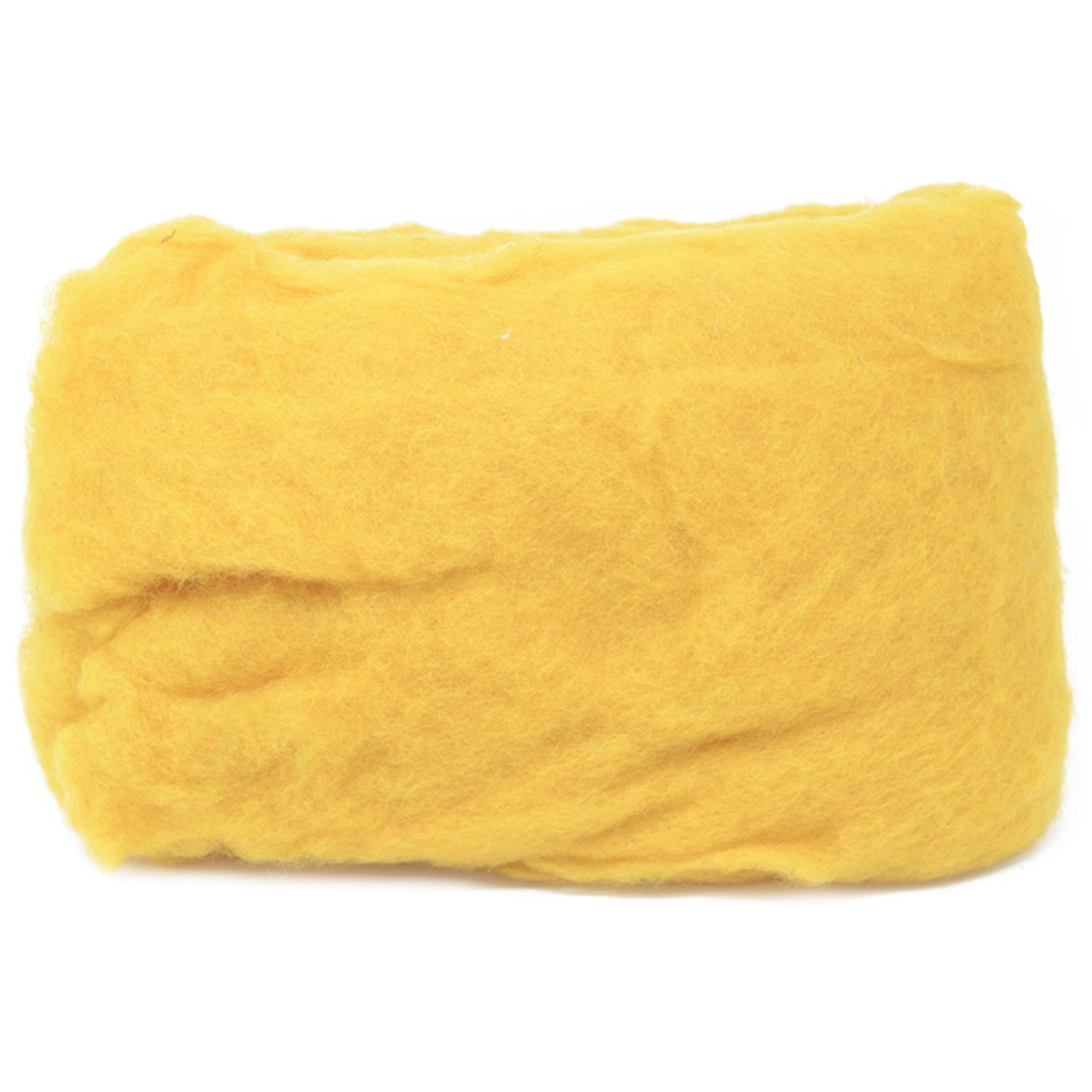 Carded Wool Batt: Blonde
