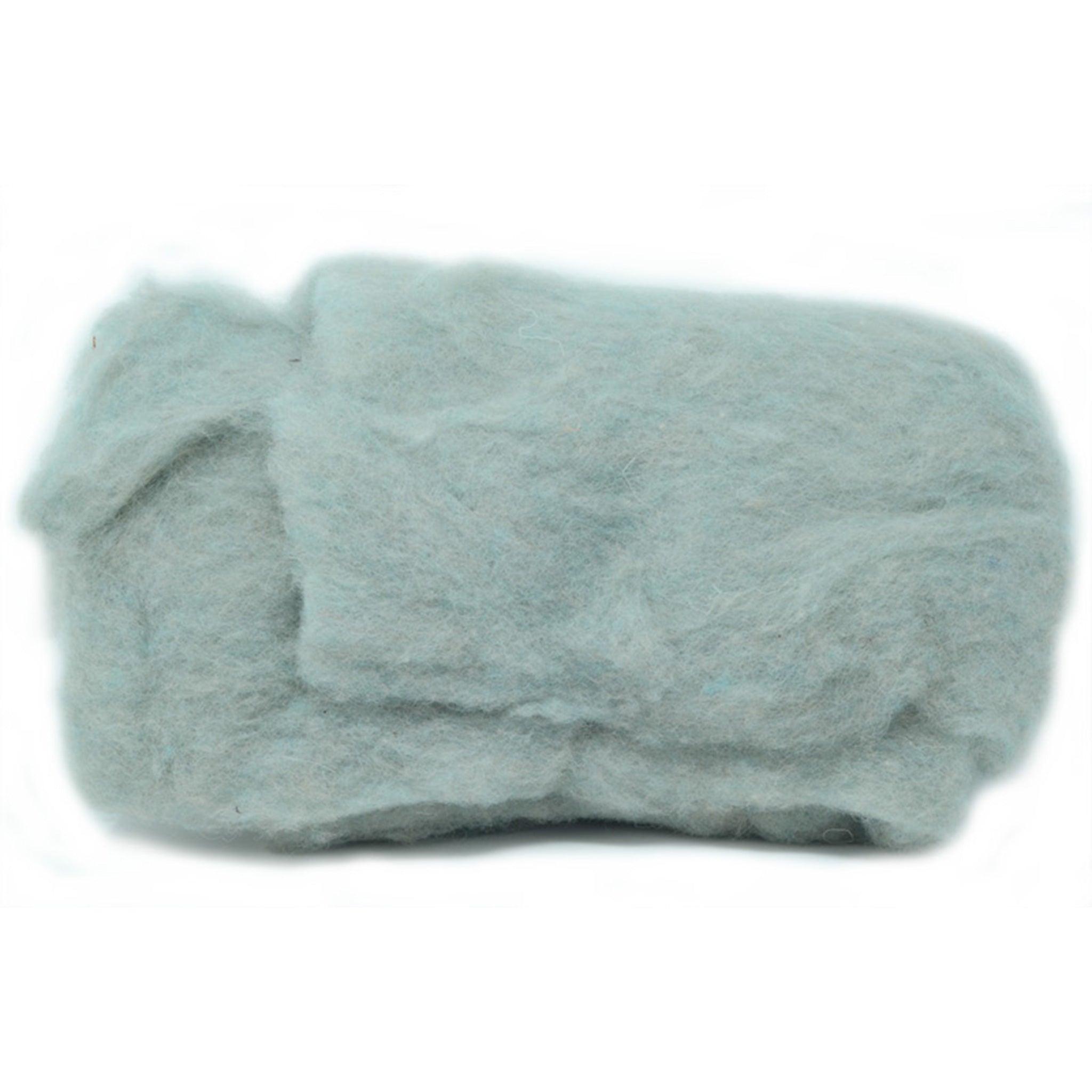 Carded Wool Batt: Light Blue