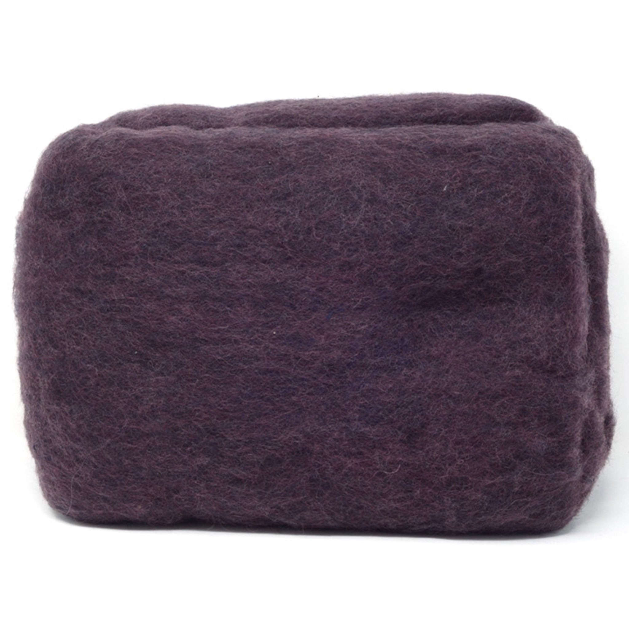 Carded Wool Batt: Deep Purple