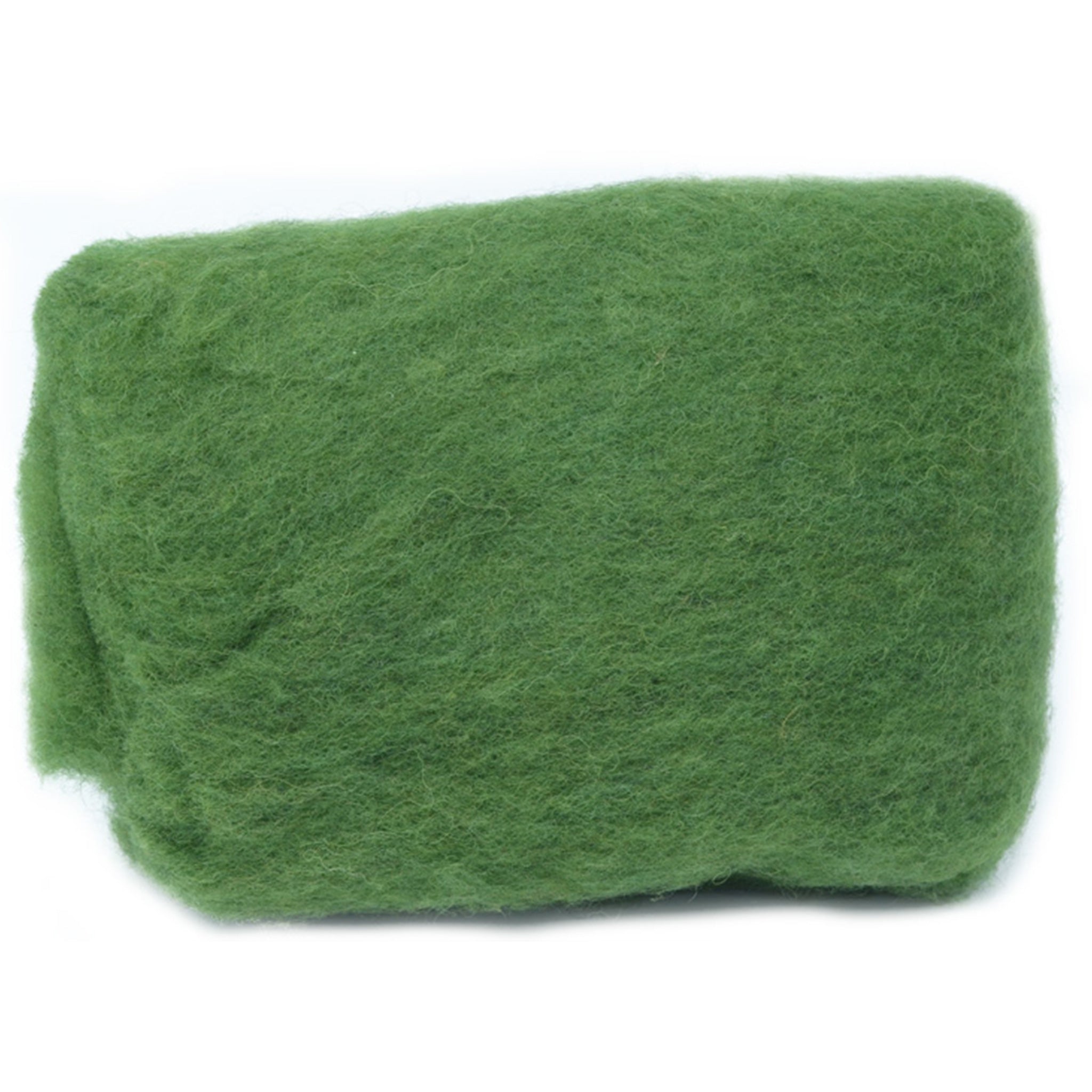 Carded Wool Batt: Basil