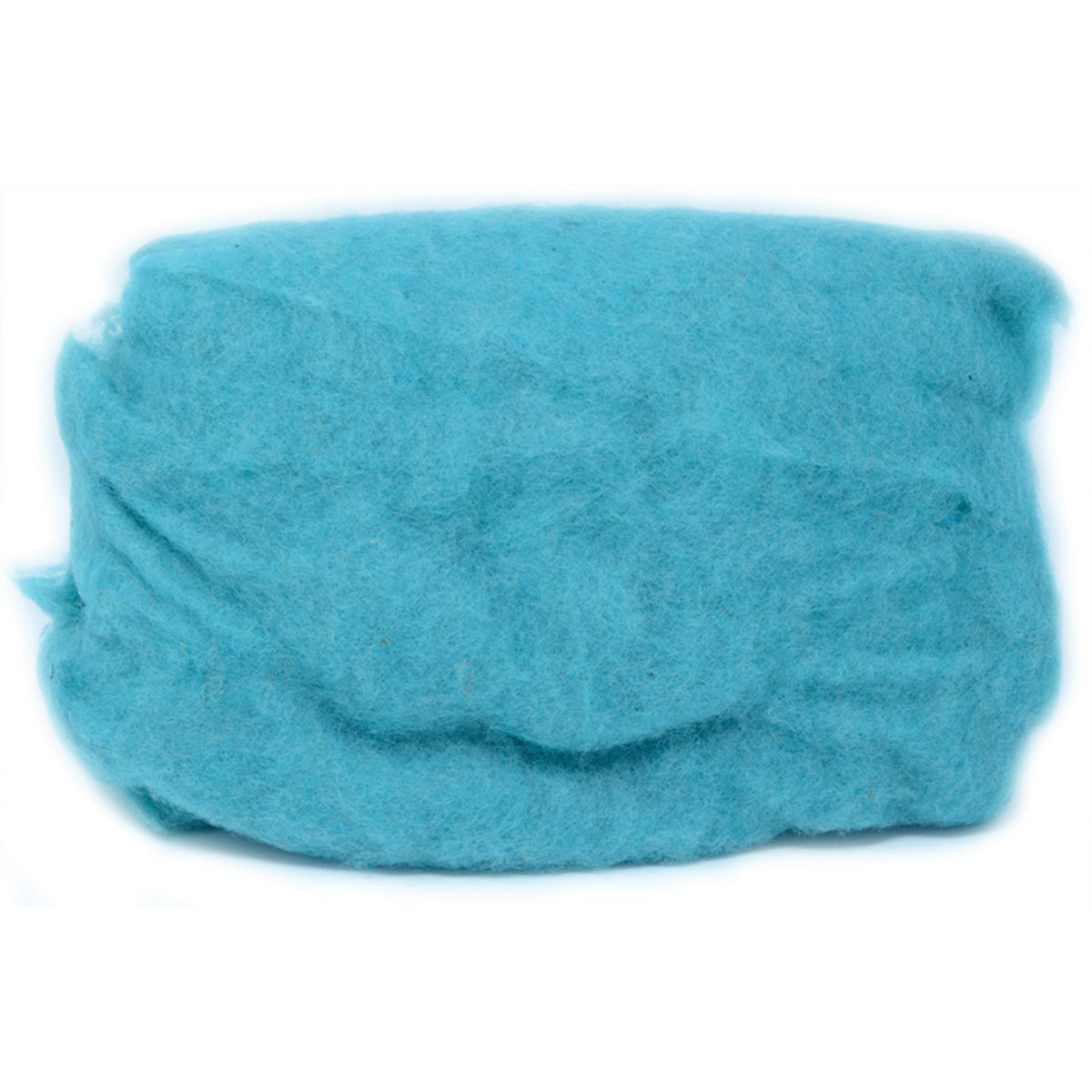 Carded Wool Batt: Turquoise