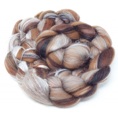 Dyed Merino And Tussah Silk Blend: Brown