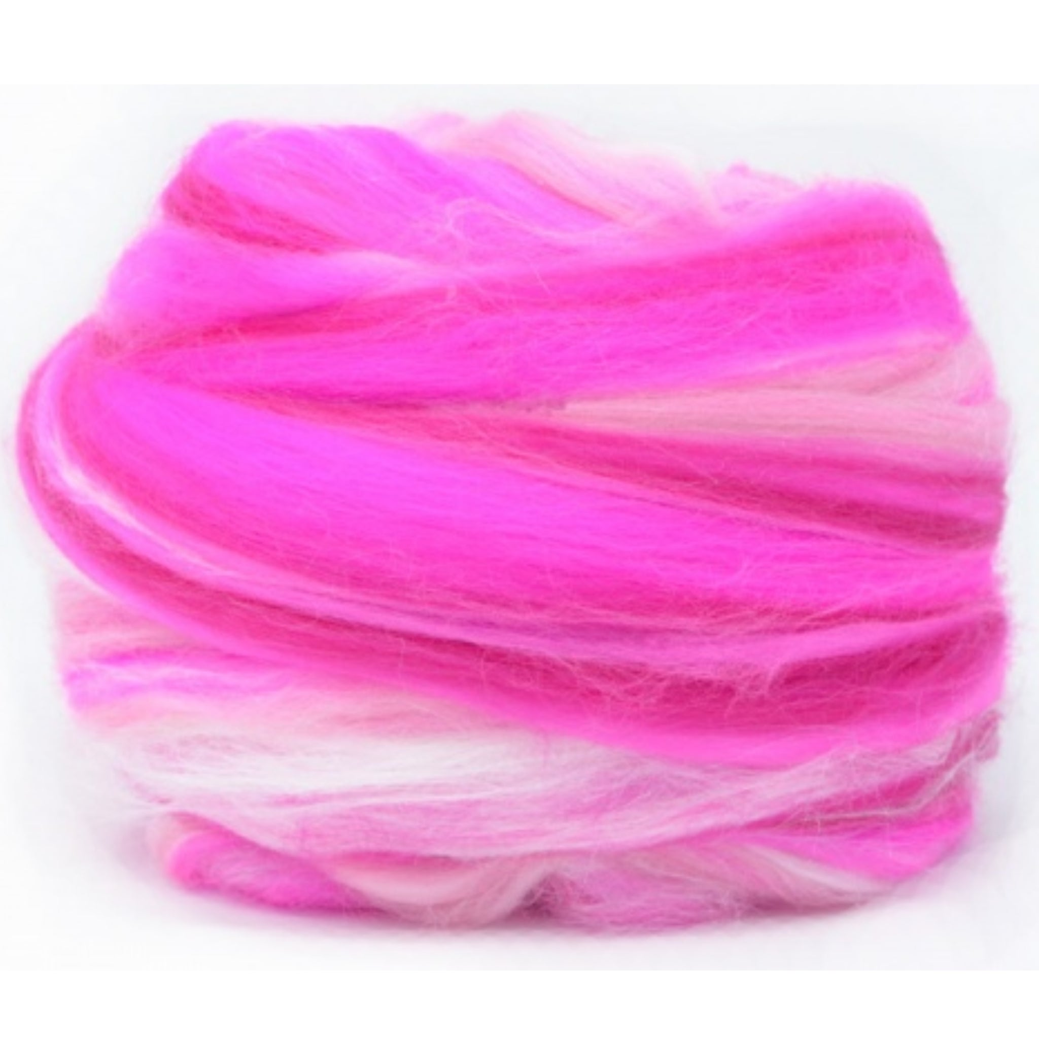 Dyed Merino And Tussah Silk Blend: Bright Pink