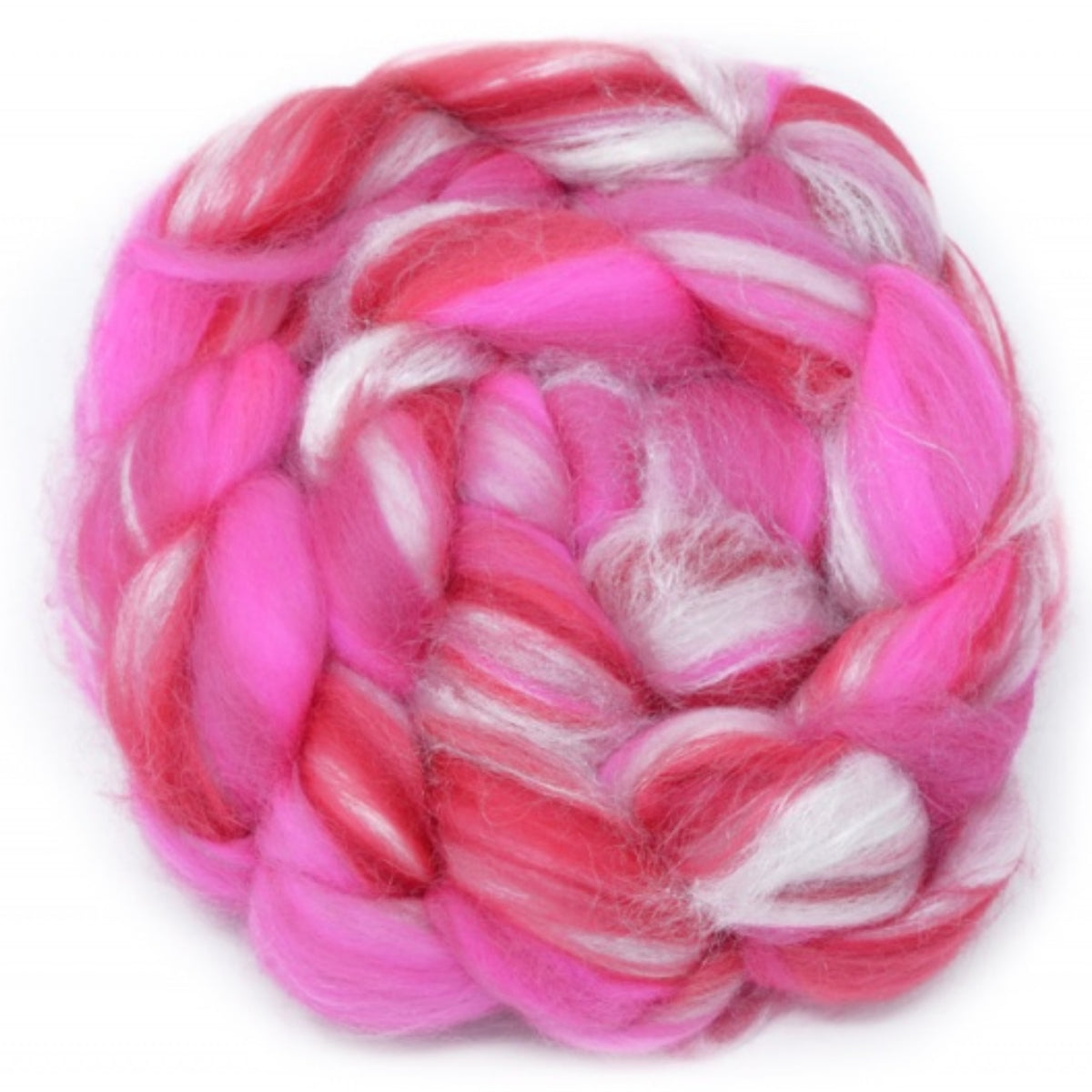 Dyed Merino And Tussah Silk Blend: Bright Pink
