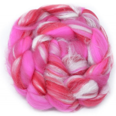Dyed Merino And Tussah Silk Blend: Bright Pink