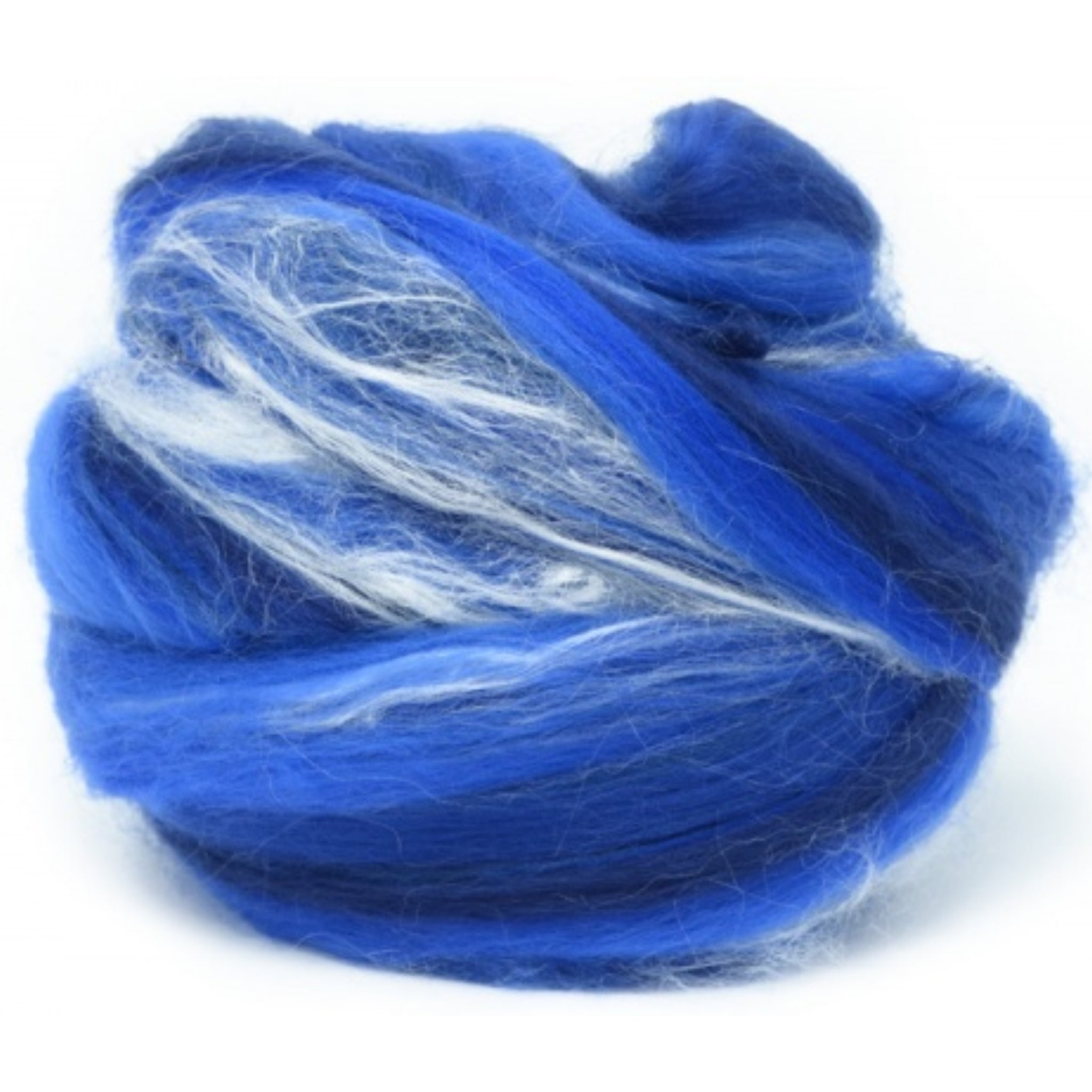 Dyed Merino And Tussah Silk Blend: Dark Blue