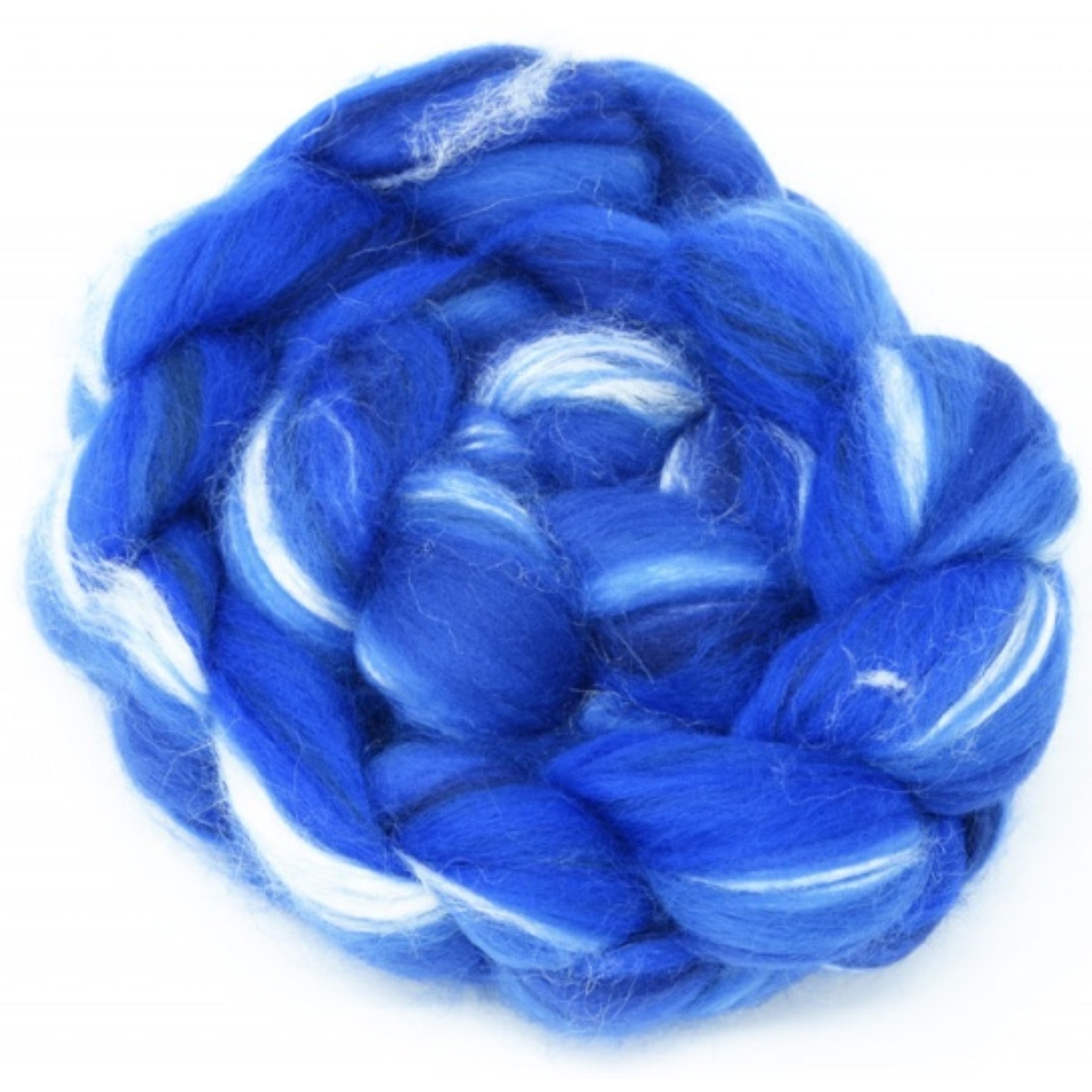 Dyed Merino And Tussah Silk Blend: Dark Blue