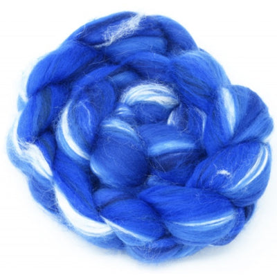 Dyed Merino And Tussah Silk Blend: Dark Blue