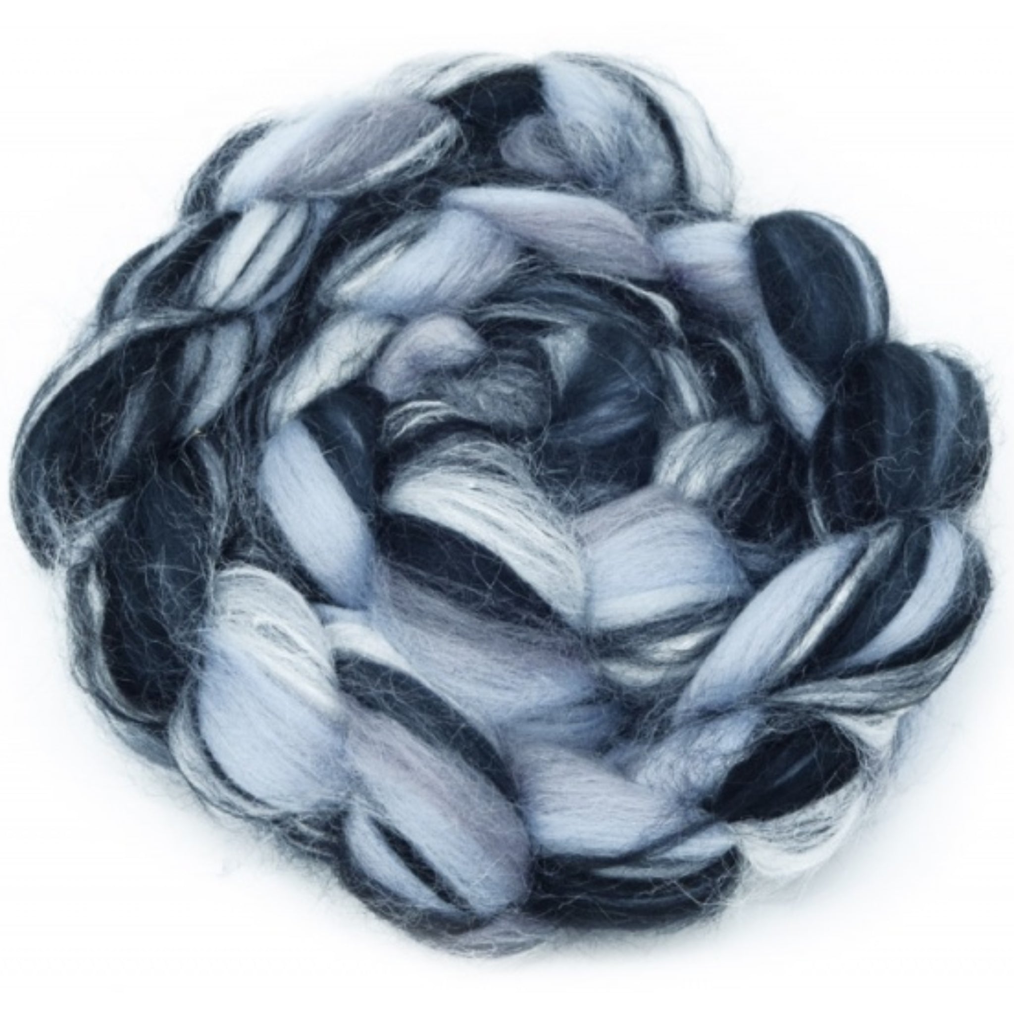Dyed Merino And Tussah Silk Blend: Grey