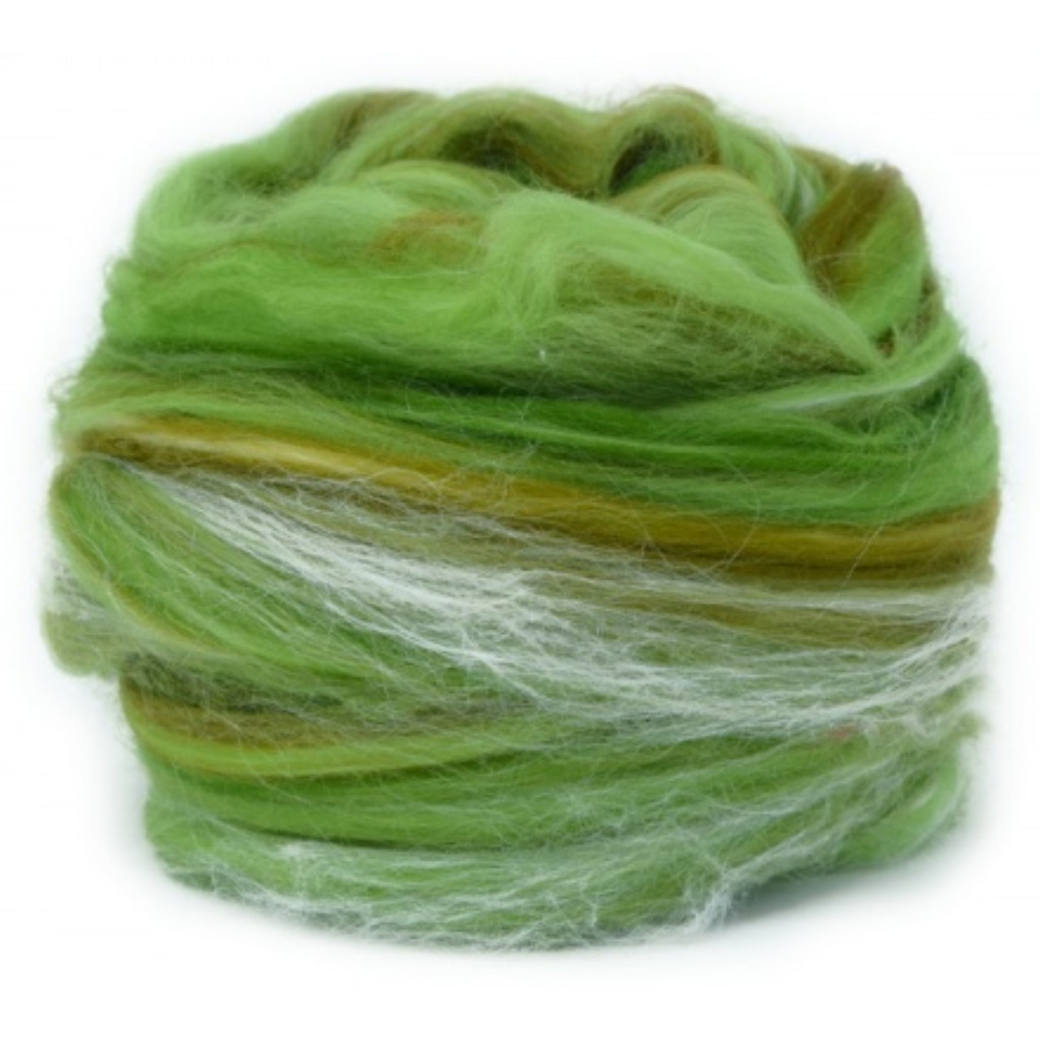 Dyed Merino And Tussah Silk Blend: Green