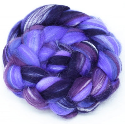 Dyed Merino And Tussah Silk Blend: Purple