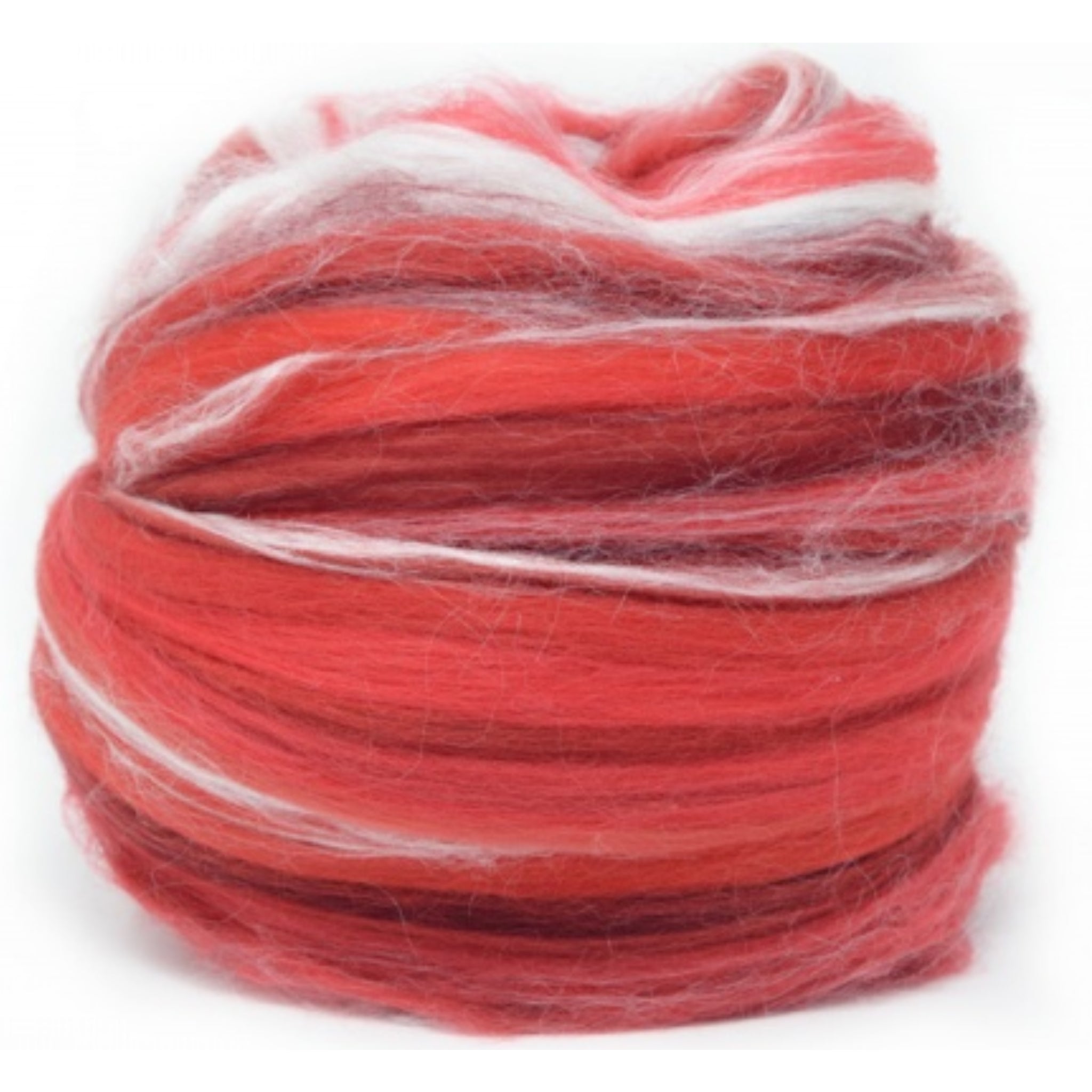Dyed Merino And Tussah Silk Blend: Red
