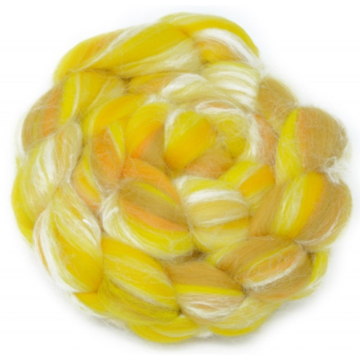 Dyed Merino And Tussah Silk Blend: Yellow
