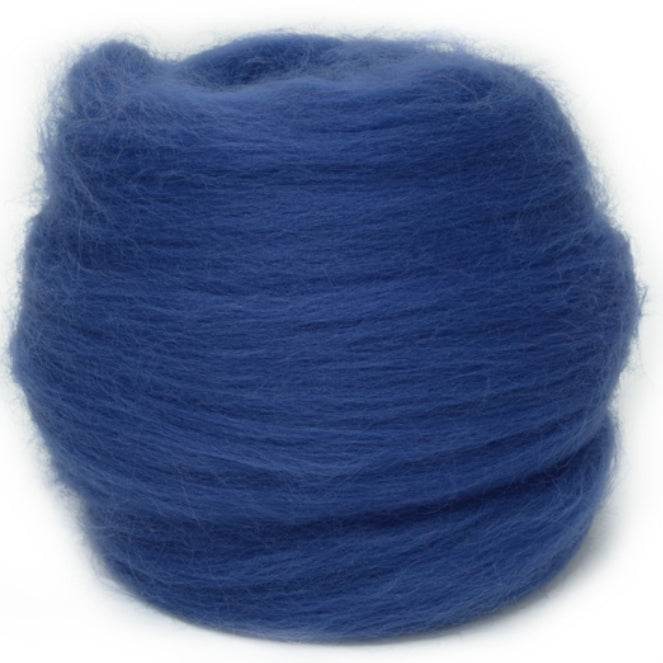 Dyed Corriedale Wool - Navy