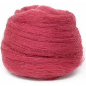Dyed Corriedale Wool - Red