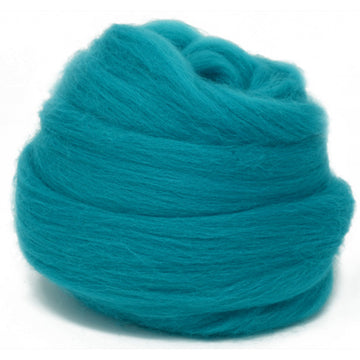 Dyed Corriedale Wool - Turquoise