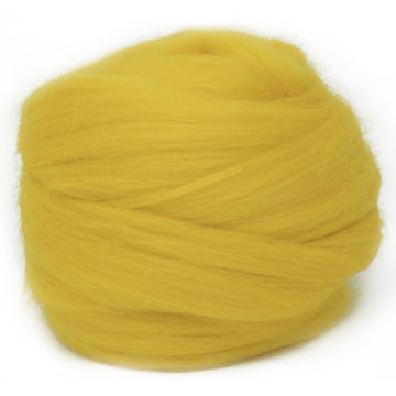 Dyed Corriedale Wool - Yellow