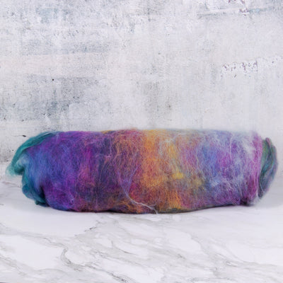 Jumbo Carded Wool Batt: Snowshill