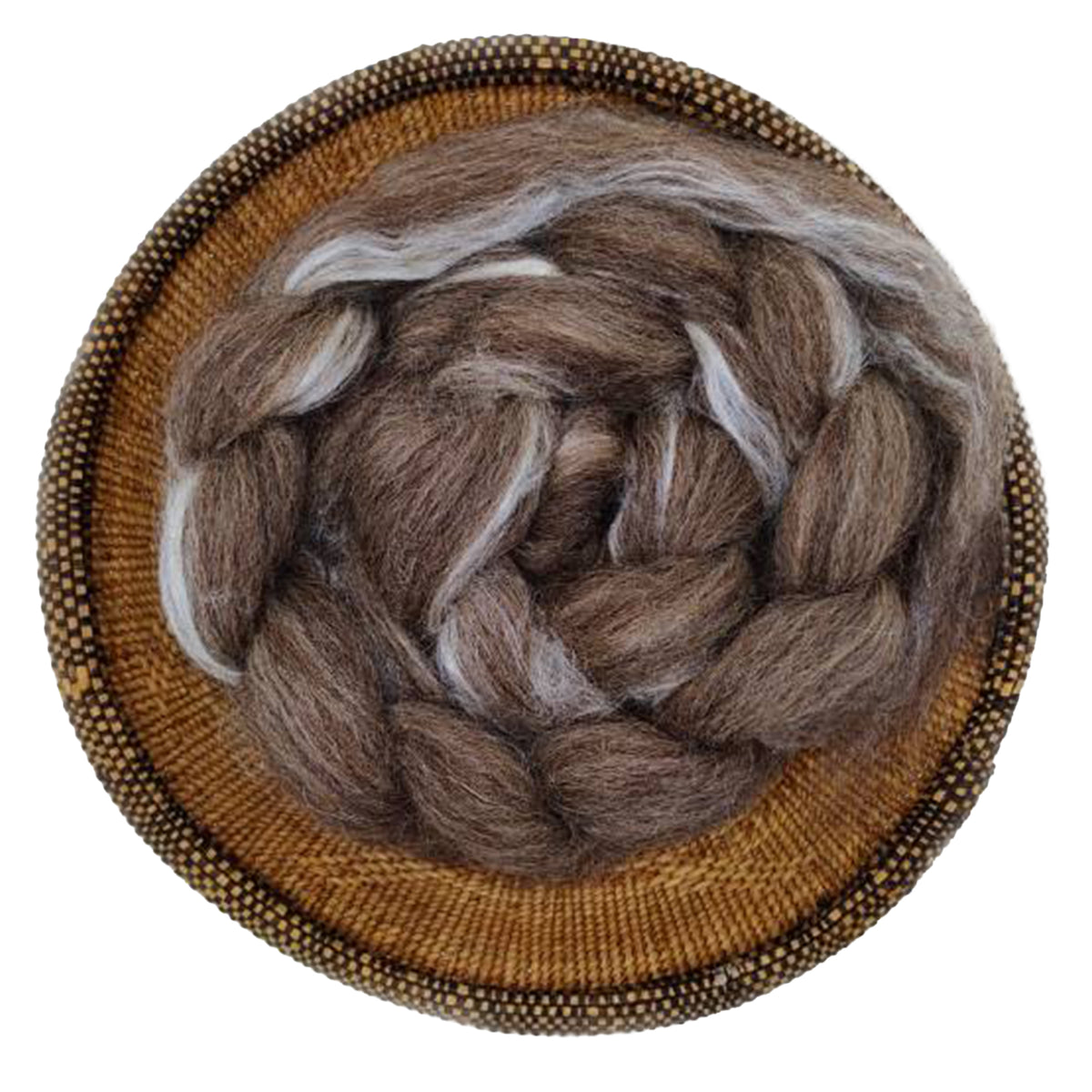 Brown Blueface Leicester And Silk
