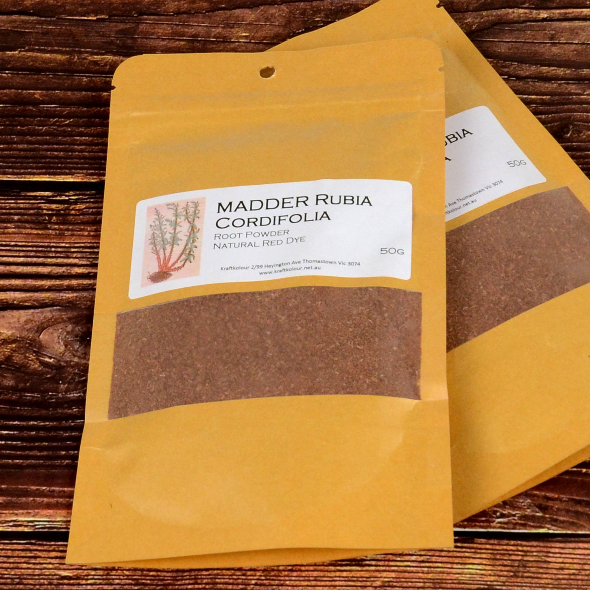 Natural Dye - Madder Root Powder (Rubia Cordifolia)