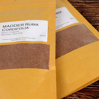 Natural Dye - Madder Root Powder (Rubia Cordifolia)