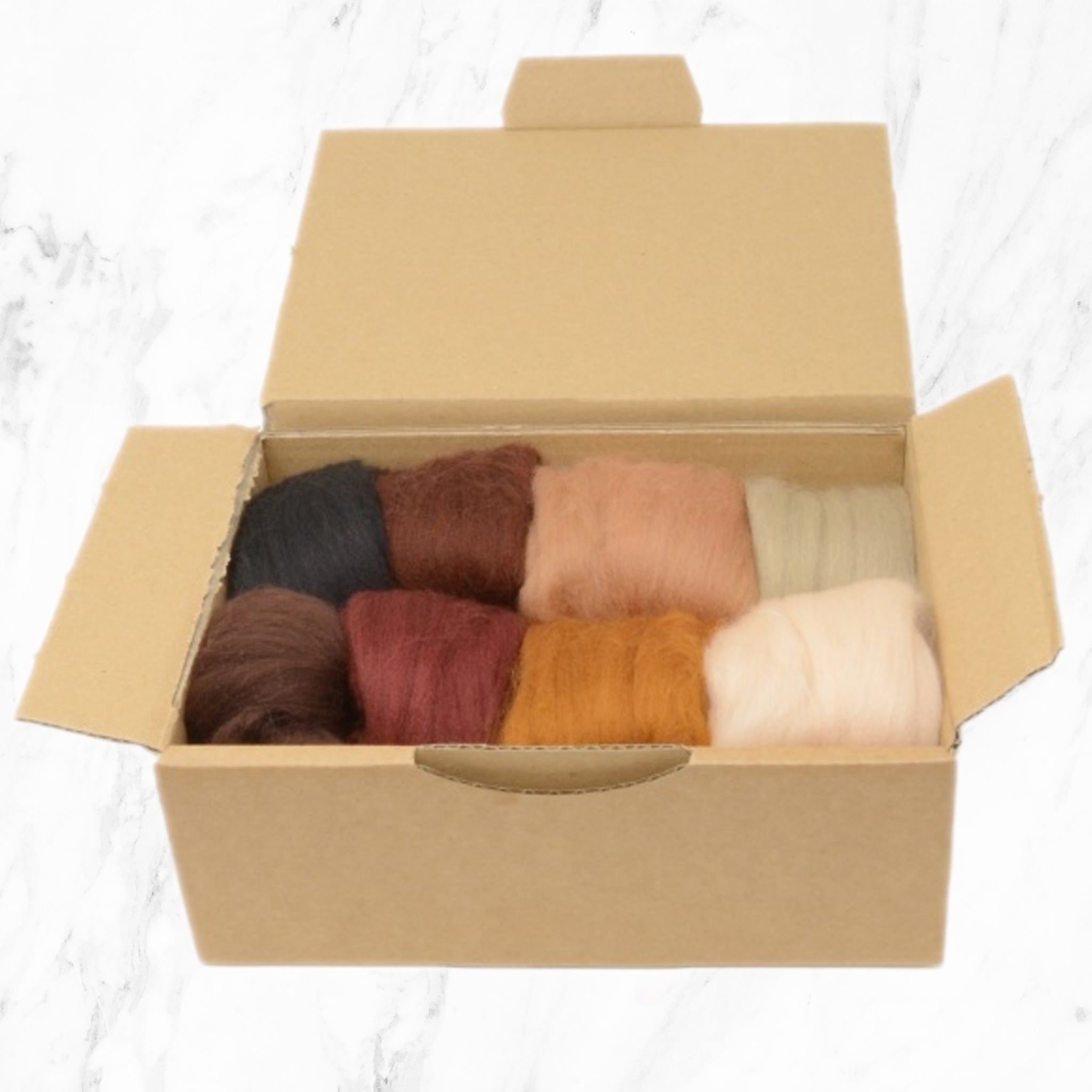 Brown Merino Wool Selection Pack