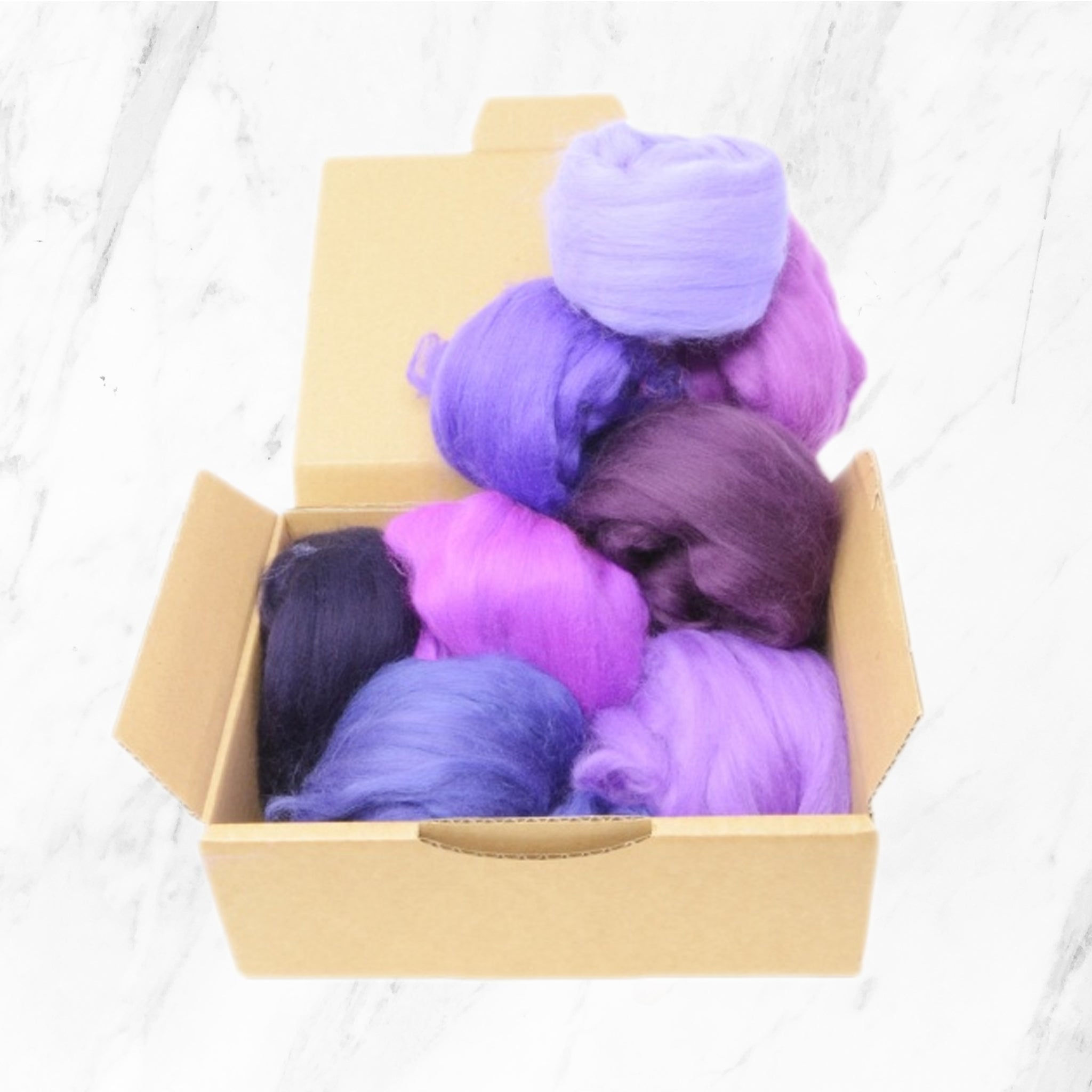 Purple Merino Wool Selection Pack