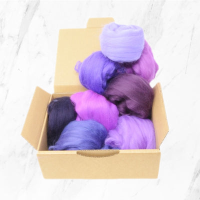 Purple Merino Wool Selection Pack
