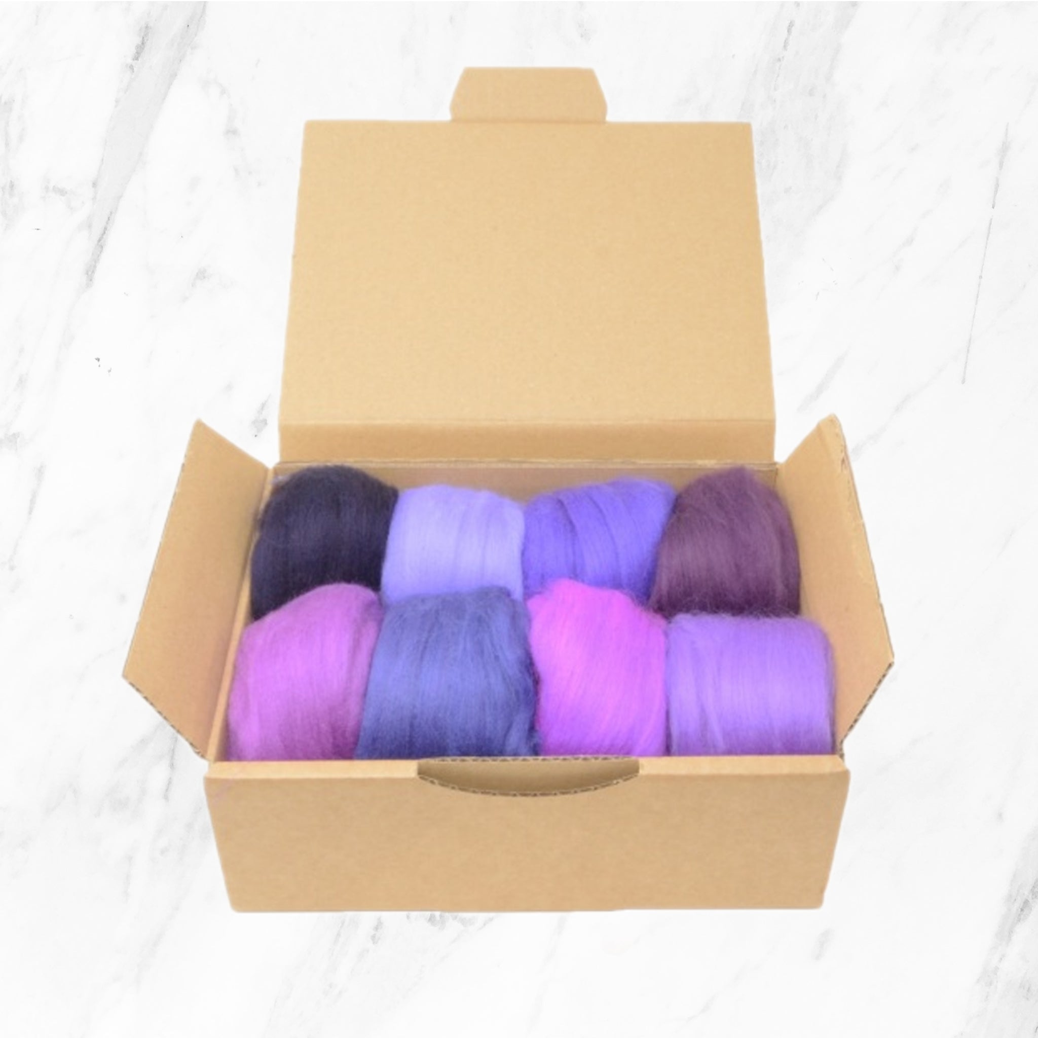 Purple Merino Wool Selection Pack