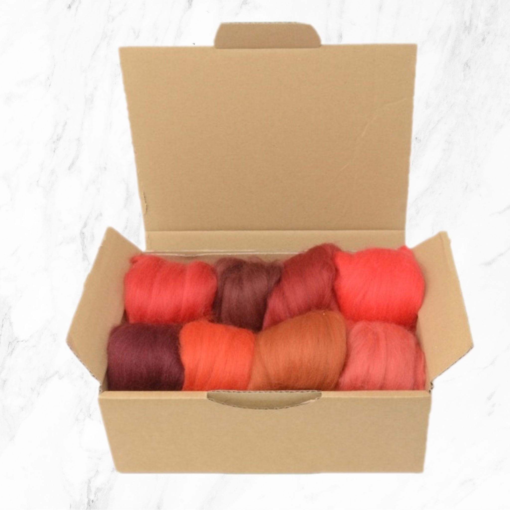 Red Merino Wool Selection Pack
