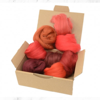 Red Merino Wool Selection Pack