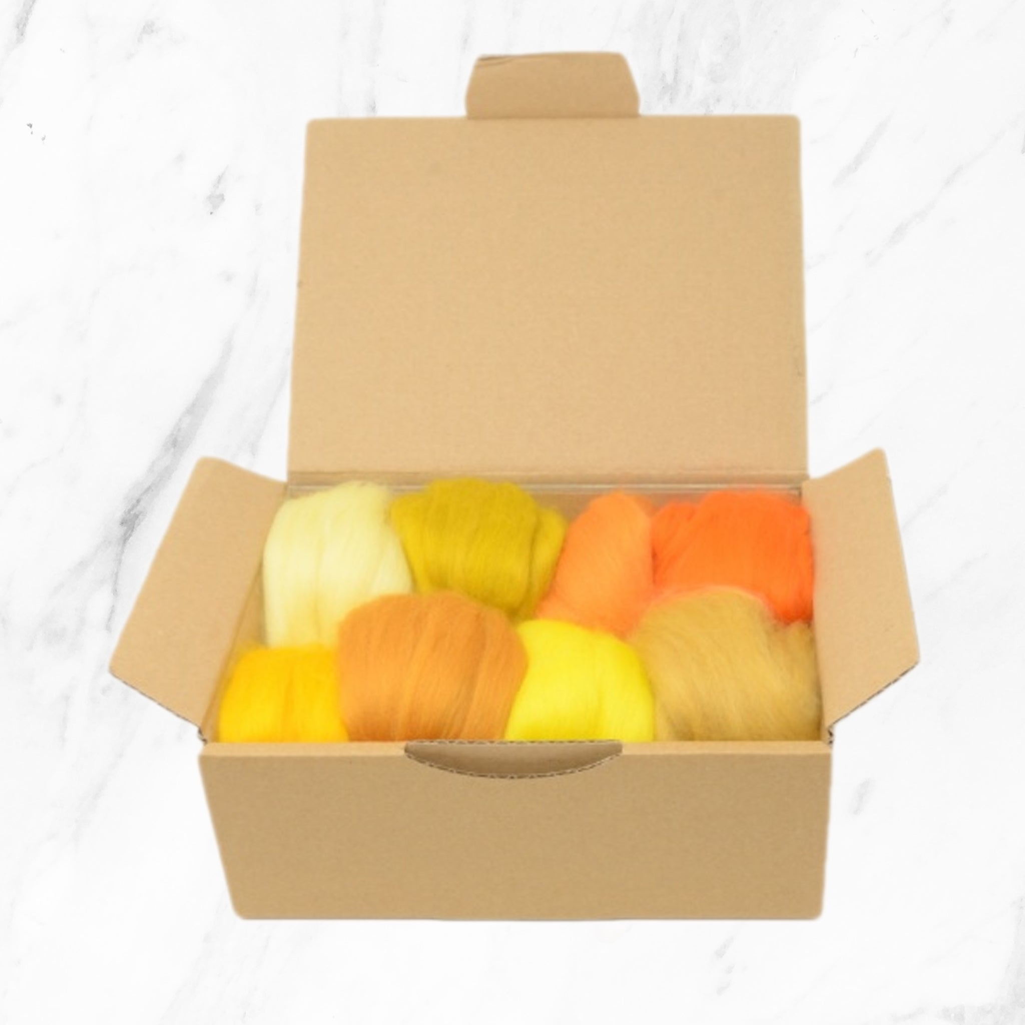 Yellow & Orange Merino Wool Selection Pack