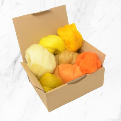 Yellow & Orange Merino Wool Selection Pack